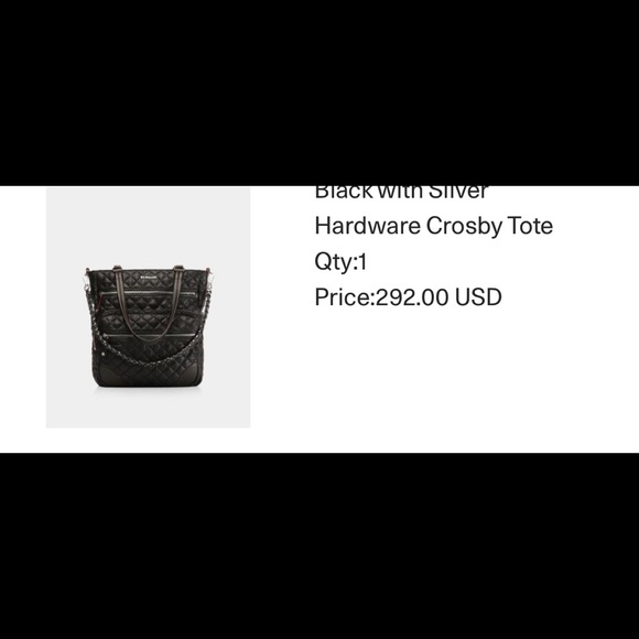 MZ Wallace Crosby Tote handbag bag - Black rare sold out - Picture 4 of 16